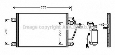 AVA QUALITY COOLING rt5211 -  Конденсатор, кондиционер